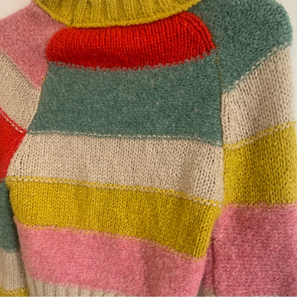 Urban Outfitters Cropped Striped Color Block Sweater - Picture 9 of 12